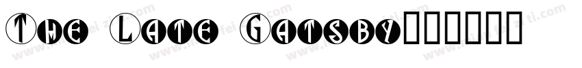 The Late Gatsby字体转换
